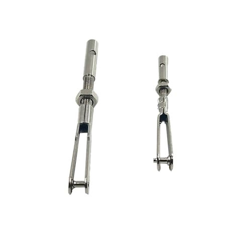 6PCS RC Airplane U-Clip Clamp Metal Clevis with Pull Rod Connector Coupler Pushrod Connect Shaft for RC Plane Helicopter Fixed Wing Parts DIY Model Aircraft Connection Accessories (M2/M3 Size Style 1) - style: M2/M3 Size Style 1