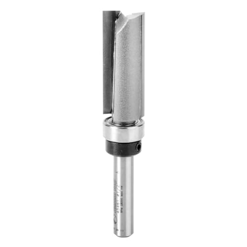 Amana Tool 45461 Flush Trim Router Bit 1/2 D x 1 CH x 1/2 SHK w/ Bearing - size: 1/2 Dia x 1-1/4 x 1/4" Sh