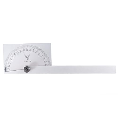 PEC Tools Stainless Steel Angle Protractor, MADE IN USA - size: 5170SS