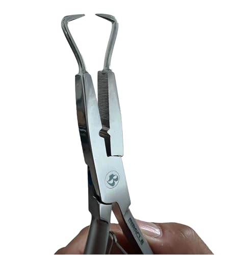 Microlink Hair Extension Pliers – Multi-function Stainless Steel Professional Tool for Nano & Microlink Bead Application, Opening & Tightening – Salon & DIY Ergonomic Grip by MIRACLE - size: Extra Large