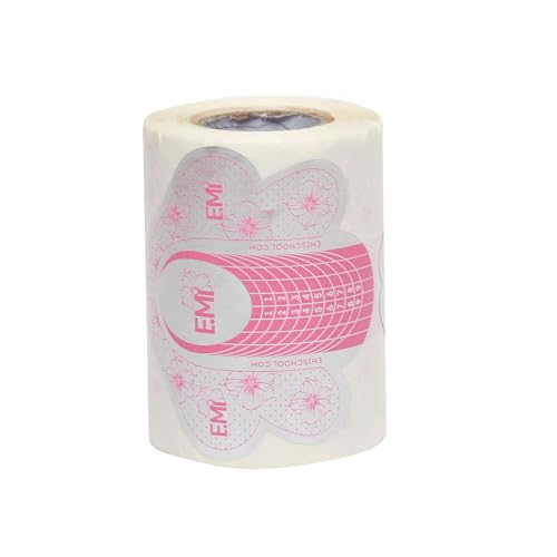 100Pcs Butterfly Form Self-Adhesive Nail Art Paper Tray for Acrylic UV Gel Manicure Tool Decor