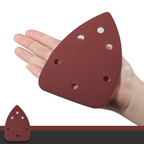 Mouse Sander Kit - 30 Pcs Sanding Discs, 6 Hole Pads, Adjustable Grades 320 Grit - style: 320 Grit