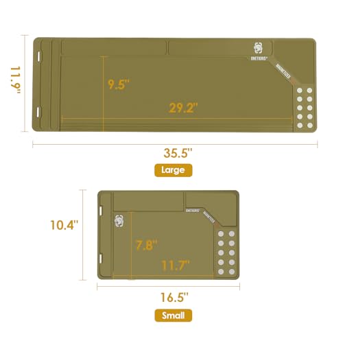 OneTigris Gun Cleaning Mat, Gun Mat - color: Brown, size: Small