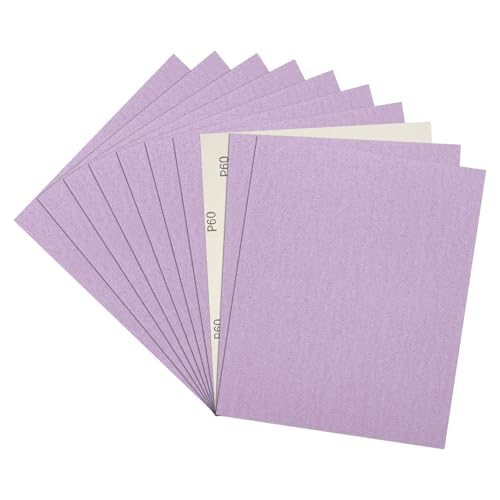 Sandpapers 9x11 10Pcs 60Grit Aluminum Oxide Purple - size: 60 Grit