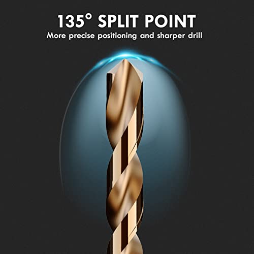 Metric 4Pcs 8mm M35 Cobalt Drill Bit Set - size: 8 mm (4 pcs)