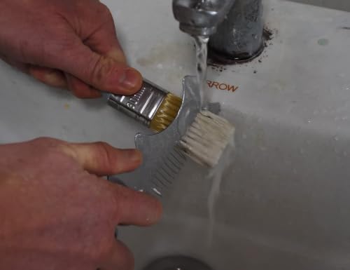 ROLLINGDOG Trim Paint Brush Pointed Round Edge Paint Brush Flat Paintbrush - color: 6pcs