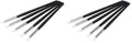 5Pcs/Set Dental Silicone Brush Pens for Resin Shaping and Trimmer (Pack of 2) - size: 1 Count (Pack of 2)