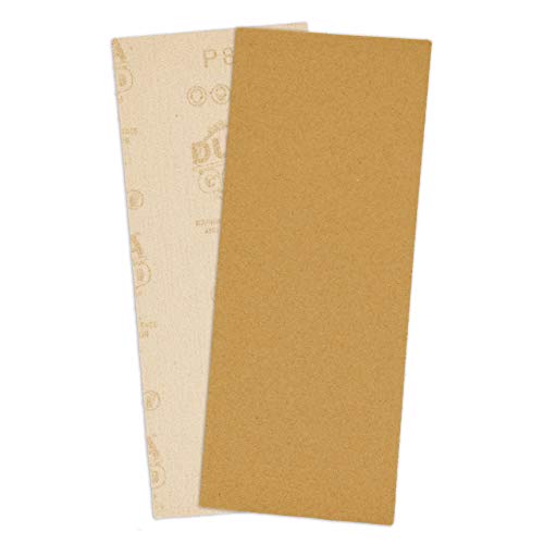 Dura-Gold 1/3 Sheet Gold Sandpaper Sheets, Grits 80, 120, 150, 220 320 4 Ea - size: Variety Grit