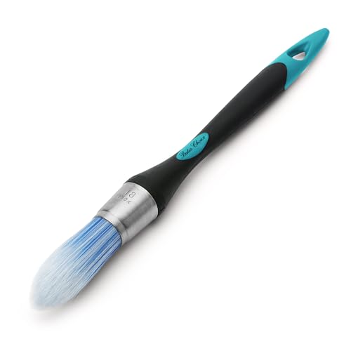 Bates- 0.75in Small Trim Paint Brush, Blue-Black - color: Blue-black, size: 0.75 inch, 1 Pack