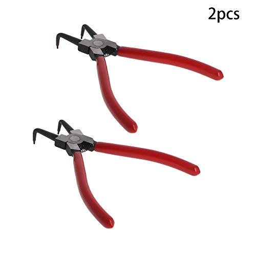 Utoolmart 2Pcs Internal Snap Ring Pliers 7 Inch 90 Degree Bent Retaining Ring Pliers Precision Circlip Pliers - color: 2pcs, size: Internal Bent Jaw