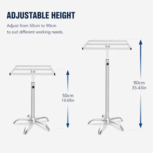 JOMCYDM 360° Spray Paint Rack, Stable Rotating Paint Rack, Lifting Spray Painting Table,23.6-31.5in Height Adjustable Stable Paint Rack for Door and Car Body, Lifting Spray Painting Table (Square) - color: Square