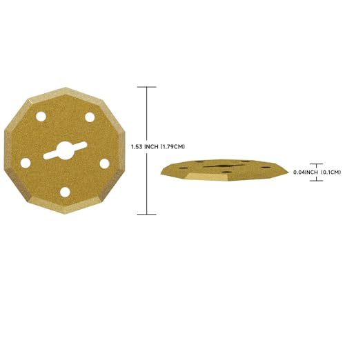 4PCS Titanium Coated Replacement Cardboard Cutter Blades for Cordless Electric Box Cutter, Compatible with All EXPEDMAN Electric Scissors Models ES01