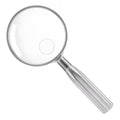 Lakei 10X Reading Magnifying Glass, 75mm Lens, Non-Slip Handle(Silver) - color: Silver, size: 75mm
