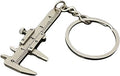 Mini Vernier Caliper Keychain, Car Keychain,Vernier Caliper Ruler Sliding Key Holder Rings Keychain Tools Cool Keychain Gift Ideas for Men Women 3D Movable Precision Measurement Tool