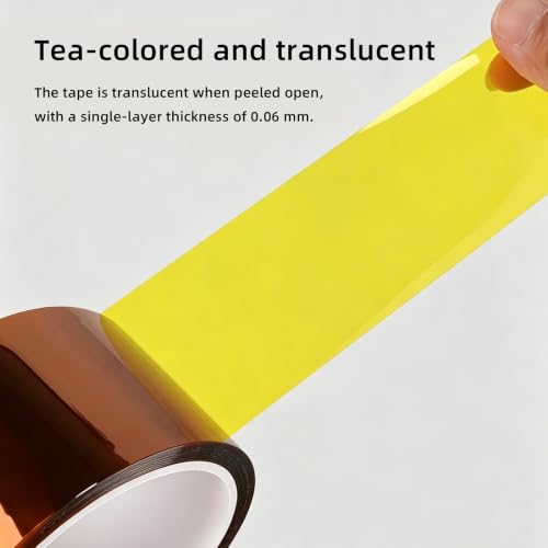 BOMEI PACK Polyimide Tape, 6in x 66ft Heat Resistant Tape for Soldering - size: 6inch x 20m/66ft