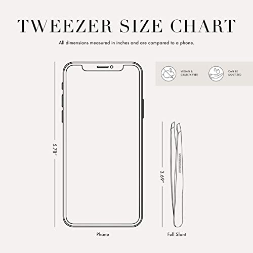 Tweezerman Stainless Steel Slant Tweezer for Eyebrows Silver - color: Silver