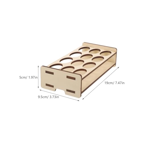 COHEALI Wooden Paint Storage Organizer Rack for Paint Bottles - size: 19.00X9.50X5.00CM