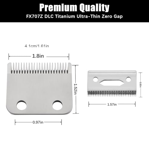 1045 Trimmer Replacement Blade Compatible with Wahl 9100 9200 9400 Clipper - color: Silver/2PCS