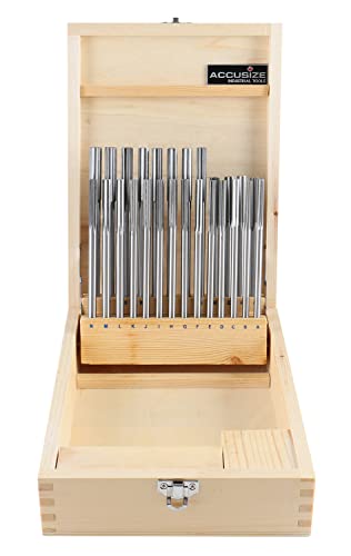 Accusize HSS Chucking Reamer Set Letter Size A to Z, 5500-SL00 - size: Letter Size A to Z