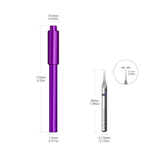 Panel Line Scriber Tool, 2 x 0.1 mm Tungsten Blades for Model Kits - size: 0.1mm