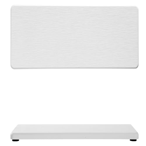 2PCS 7"x3.5" Water Absorbing Bathroom Sink Vanity Trays, Diatomite Stone Quick Drying Mat for Kitchen Counter, Dish Rack Dispenser Sponge Holder Caddy Organizer, White, 7"x3.5" - color: 2 Pack - White, size: 7" x 3.5"