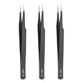HARFINGTON 3pcs 4.92" Long ESD-18 Anti-static Straight Pointed Round Edge - size: 4.92"