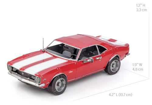 Fascinations Metal Earth 1968 Chevy Camaro Z/28 Metal Model Kit Bundle with Tweezers