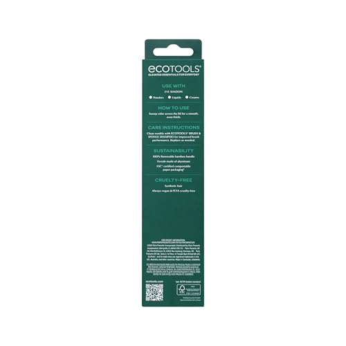 EcoTools All Over Eye Brush, Fluffy Eyeshadow Brush, Cruelty-Free, 1 Count