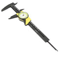 0-150Mm Plastic Dial Vernier, Caliper Measuring Tool Plastic Dial Caliper Caliper Ruler Roofessional Measure Tool (Yellow (Imperial))