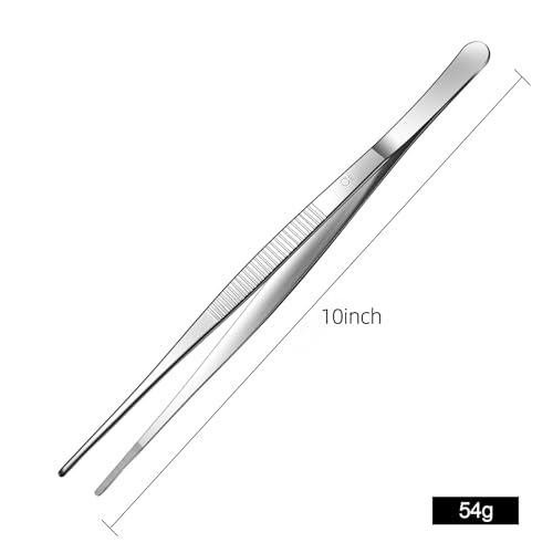 Aniso Long Tweezers, Stainless Steel, 10 inches - size: 10 inches
