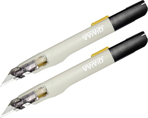 VViViD+ Premium Retractable Precision Balanced Multi-Use Utility Blade (2 pieces) - size: 2 pieces