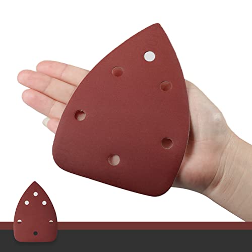 30 Pcs Mouse Sander Sandpaper 1000 Grit 6 Hole Mouse Sander Pads Hook and Loop Detail Sanding Disc - style: 1000 Grit