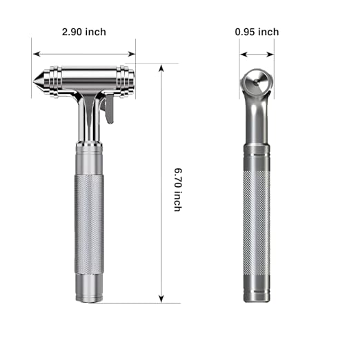 for Tesla Glass Breaker Window Breaker Seatbelt Cutter Safety Hammer Car Window Breaker Tool Seatbelt Cutter Emergency Rescue Tools Metal Window Hammer Model Y/3/X/S Car Accessories - color: Silver