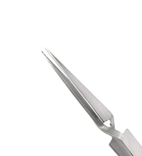 Stainless Steel Reverse Action Forceps with Straight Very Fine Point