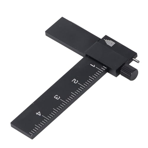 Model Hobby Scriber, Adjustable Tungsten Steel Blade Equidistant Parallel Scribing Ruler for Building and Model Crafting Aluminum Alloy Black - color: Black