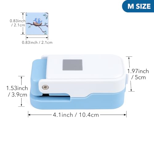 0.83inch Square Punch, Square Craft Punch for Junk Journal - color: 0.83x0.83" Square Punch Blue
