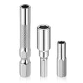 3 PCS 1/4 to 4mm Bit Adapter, Hex Screw Driver Bit Adapter Converter Micro Bits Drill Extension Socket Shank Micro Bits Holder Screwdriver Converter Magnetic for Repair DIY Projects