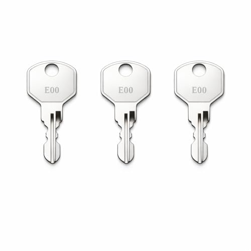 3 Pack E15 Toolbox Replacement Keys, Compatible with Yukon/Harbor Freight Toolboxes, Pre-Cut Keys Cut to Selected Code A00–A30 E00-E30 - size: YUKON E15