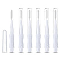 30Pcs Micro Eyebrow Brush Eyelash Extension Applicators Lash Eyebrow Brush Mascara Brush Wand Eyelash Extensions Brush with Cover for Eyebrows and Eyelashes Extensions, White