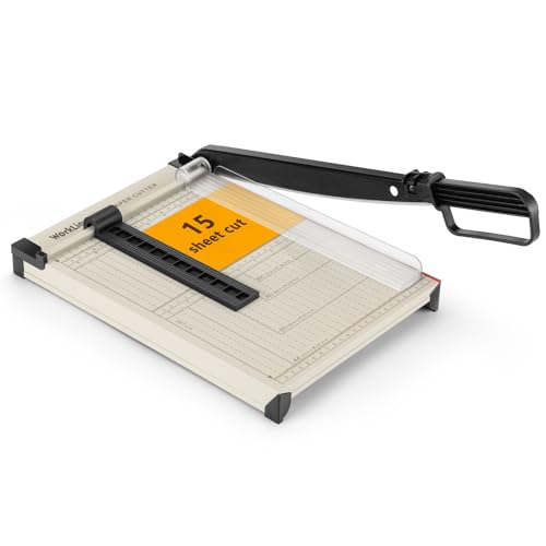 WORKLION 12'' Guillotine Paper Cutter with Safety Design, Paper Trimmer - size: 12"