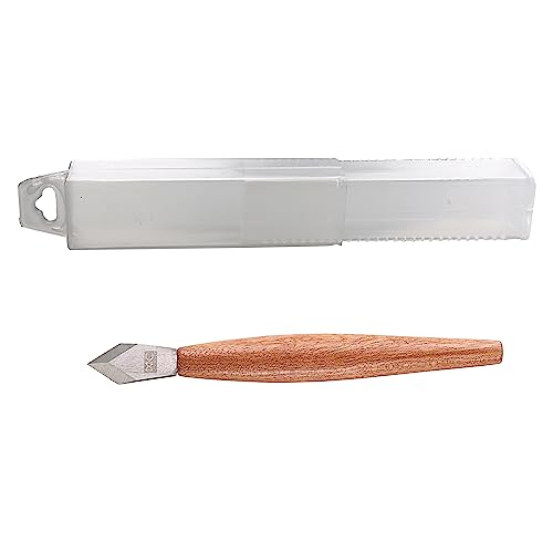 Marking Knife with Plastic Protector, Marking Gauge Woodworking, Premium Woodworking Tool with High Speed Steel Sharp Blade, Beautiful Rose Wood Handle - color: M-nf-1pc