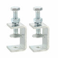 HARFINGTON 2 Pcs Carbon Steel C Clamps 45mm Square Tiger Clamp Adjustable - size: 45mm