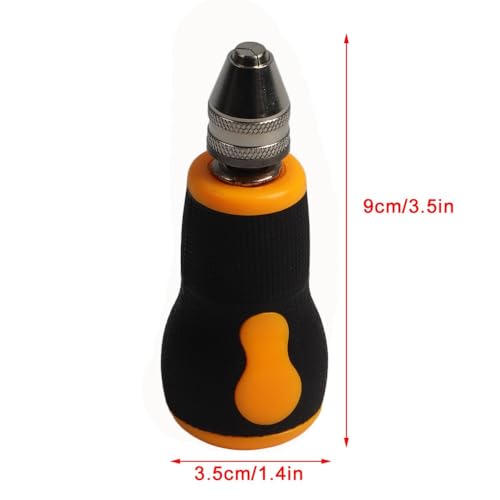 10 Pcs Micro Pin Vise Hand Drill Bits Set 0.8-3.0mm Carbon Steel Drill Non-Slip Grip Mini Tool for Woodworking Craft