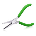 SPEEDWOX 5" Flat Nose Pliers, Mini Duck Bill Pliers for Jewelry Making Bead - style: Mini Curved Nose Pliers Serrated Jaw