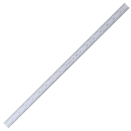 PEC Tools 18" Flexible Metal Ruler, 3R Graduation, Precision Measuring Tool - color: Carbon Steel-Flexible, size: 18"