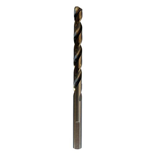 5/16-Inch Cobalt Steel M35 Jobber Length Twist Drill Bits, Pack of 6 - size: 5/16 in