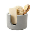 Water-Absorbing Diatomite Stone Sponge Holder, Quick Drying Diatomite Sponge Holder, Kitchen Sink Organizer and Drying Rack for Sponges, Soap and Brushes - color: Gray