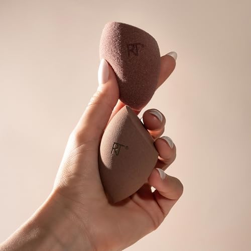 Real Techniques New Nudes Bare Finish Sponge Duo, Makeup Sponges - style: Blending Brush, 1 Count