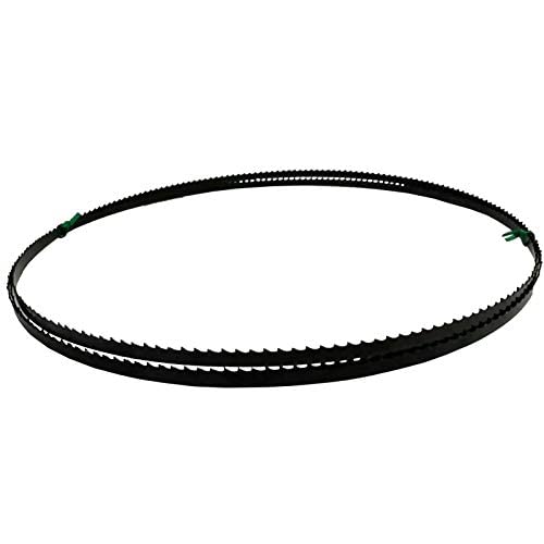 Dark Stone 59-1/2” Band Saw Blade, 1/8” x 14 TPI – High Carbon Steel Fine-Cut Blade for Tight Curves & Detail Work, Fits 9” Compact Band Saws – Precision-Welded for Smooth Cutting, Model DS13100 - size: 59-1/2 x 1/8 x 14TPI