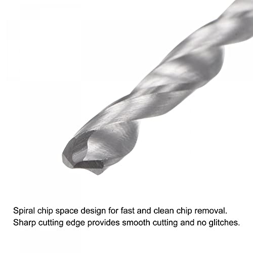 uxcell Solid Carbide Drill Bits, 2.3mm C2/K20 Tungsten Carbide Jobber Drill Bits Straight Shank Drilling Tool for Stainless Steel Aluminum Iron Metal Plastic 2pcs - size: 2.3mm